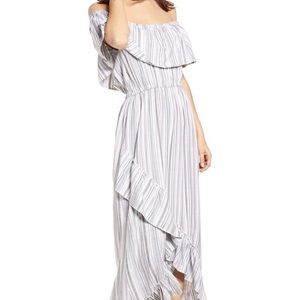 Jack off the shoulder ruffle maxi dress